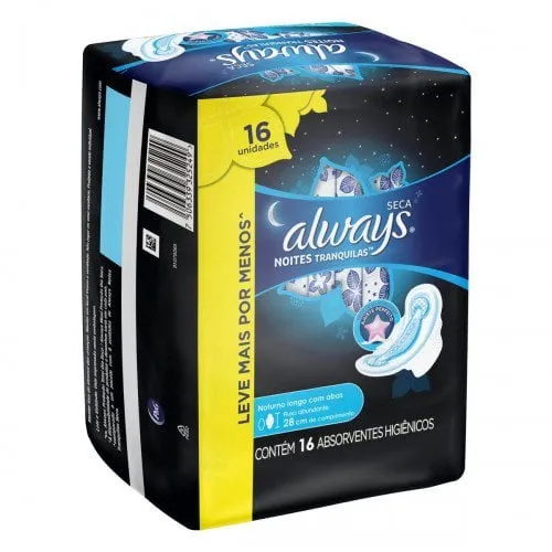 Absorvente Noturno Always Seca 16 unidades