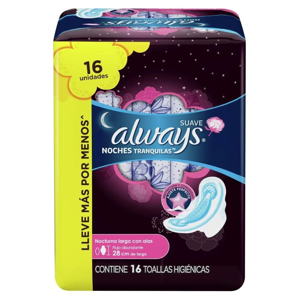 Absorvente Noturno Always Suave 16unids