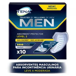 Absorvente Geriátrico Tena Homem Level 2 10 Unidades