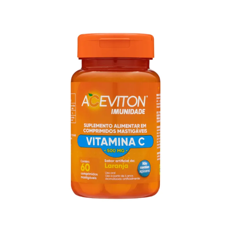 Aceviton Vitamina C Imunidade 60 Comprimidos Mastigáveis
