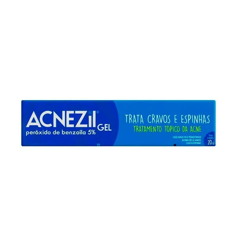Acnezil 50mg/g Caixa Com 1 Bisnaga 20g de Gel de Uso Dermatológico