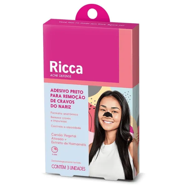 Adesivo Removedor Cravos Nariz c/3 Ricca