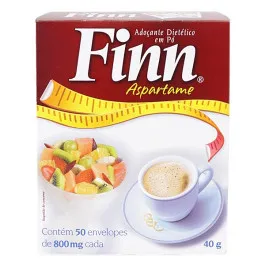 Adoçante em Pó Finn Aspartame 50 Envelopes