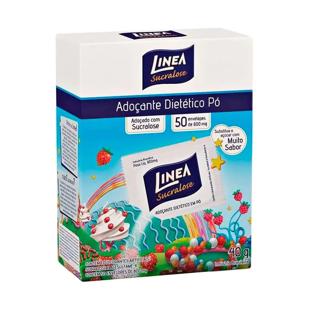 Adoçante Linea Sucralose Pó 50 Envelopes
