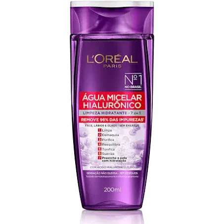 Água Micelar L'Oréal Hialurônico com 200ml