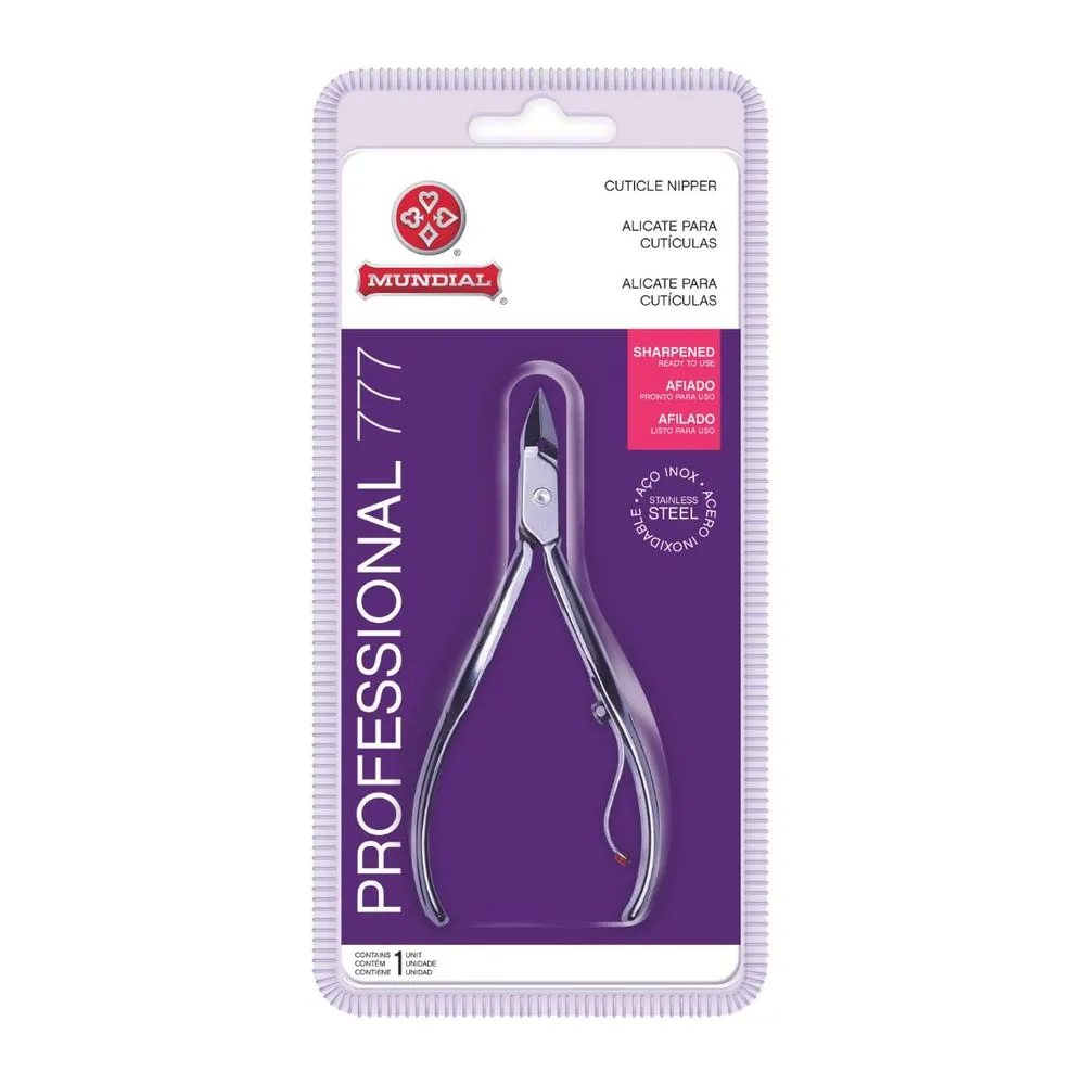 Alicate Cutícula Profissional Mundial Aço Inox 777