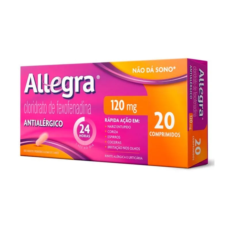 Allegra 120mg 20 Comprimidos Revestidos