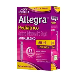 Allegra Pediátrico 6mg/ml - Xarope Sabor Framboesa 60ml