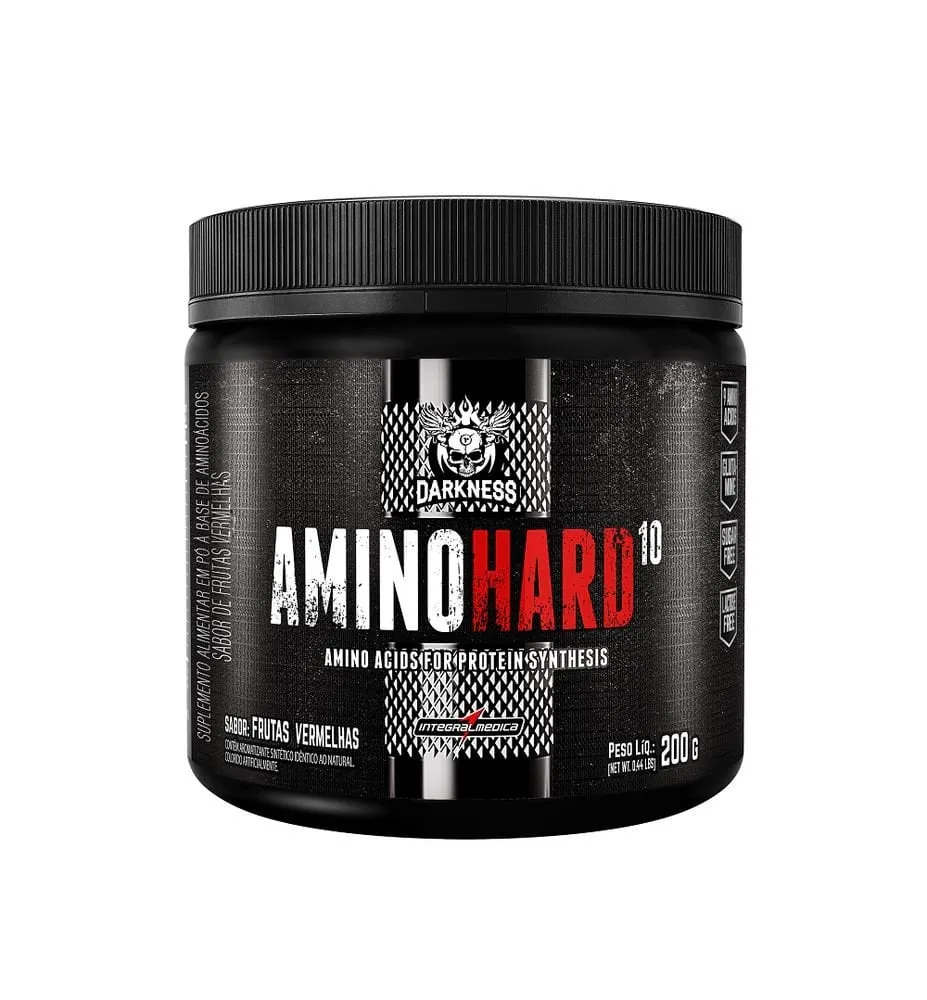 Amino Hard 10 Darkness 200G frutas vermelhas - Integralmédica