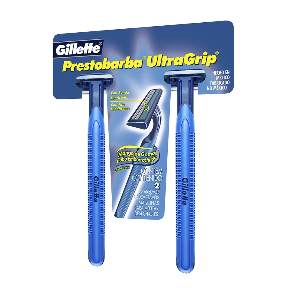 Aparelho de Barbear Prestobarba Gillette UltraGrip 2Un