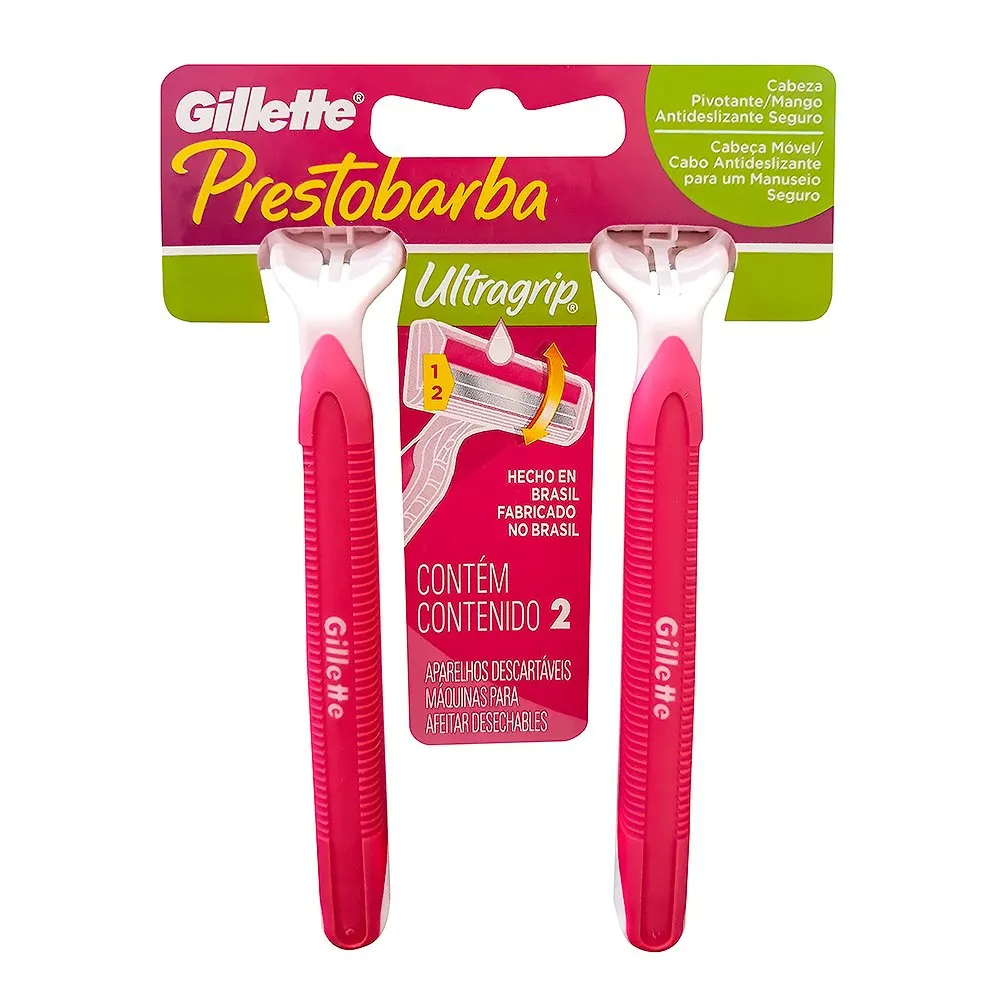Aparelho de Depilação Prestobarba UltraGrip 2Un