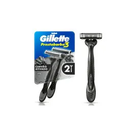 Aparelho Barba Gillette Prestobarba 3 Carbono 2 Unidades