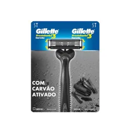 Aparelho De Barbear Gillette Prestobarba 3 Carvão - 1 Unidade