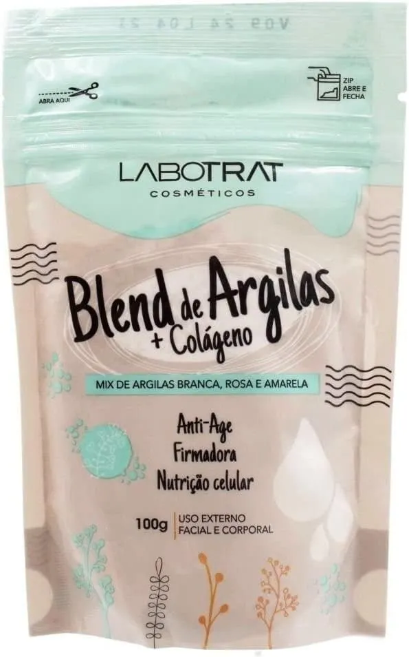 Argila Labotrat Blends de Argilas+Colágeno 100g