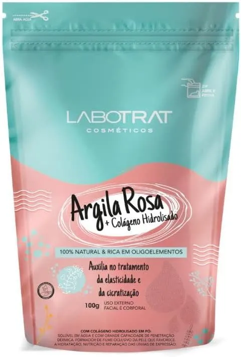 Argila Labotrat Rosa com Colágeno Hidrolisado 100g