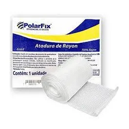 Atadura de Rayon Polarfix Não Estéril - 7,5cm x 5m - 1 Unidade
