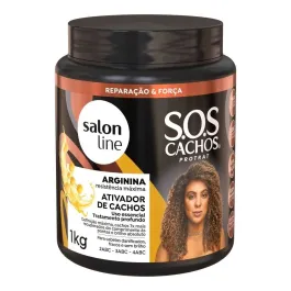 Ativador de Cachos Salon Line S.O.S Cachos Arginina Reconstrução 500g