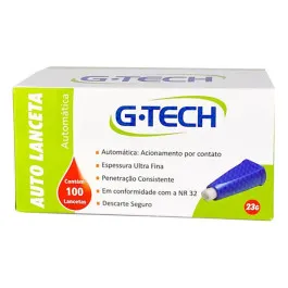 Auto Lanceta G-Tech Mini 23G - 100 Unidades