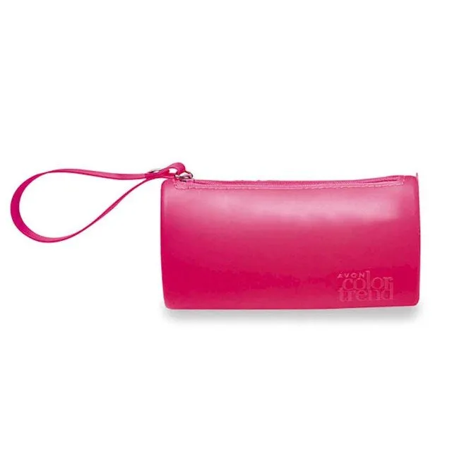Avon Mini Bolsa Color Trend ROSAEssa versátil MINI BOLSA AVON feita de Silicone e com alça é Exclusiva da Linha AVON COLOR TREND. Sua confecção é elaborada com um material 100% de Silicone.Ideal para levar o seu make do dia a dia ou de ocasiões super espec