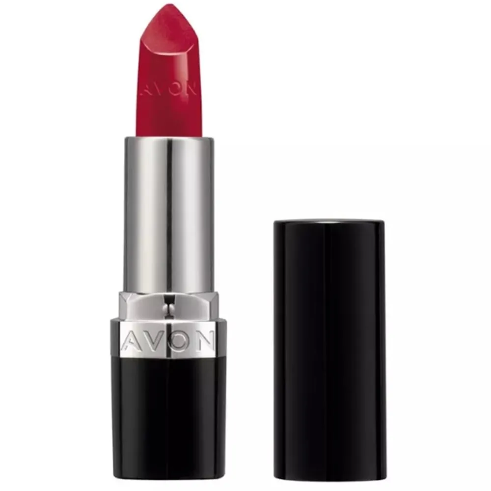 AVON Batom Ultracremoso FPS 15 Vermelho Maçã 3,6g Val.: 10/27Informações do ProdutoBATOM ULTRACREMOSO FPS 15Seu cremoso favorito agora ainda melhor! O Batom Avon Ultracremoso tem formato de bala que garante uma aplicação mais precisa, blend de óleos que pr