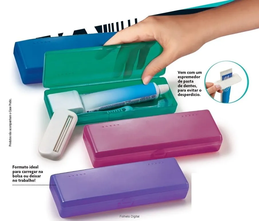 Avon Moda e Casa Case Pratic Azul ou Rosa - Resistente MultiusoPorta Escova de Dentes e Porta ÓculosInformações do ProdutoAvon Moda e Casa Case Pratic Azul ou Rosa - Resistente Multiuso Porta Escova de Dentes e Porta ÓculosPratico e resistente a Case Prati