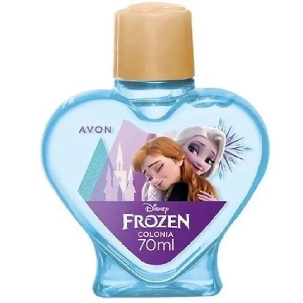 Disney Colônia Frozen Avon 70ml - val; 04/2026COLÔNIA FROZEN 70MLPrepare-se para aventuras congelantes com a colônia Frozen! A figura icônica da Elsa e da Anna, juntamente com o adorável Olaf, tornam-se companheiros de diversão nas brincadeiras e momentos