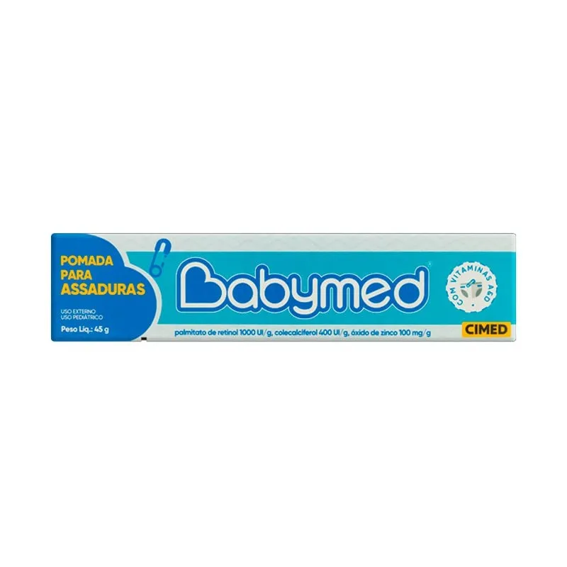 Babymed 1000UI/g + Colecalciferol 400UI + Óxido de Zinco 100mg 45g