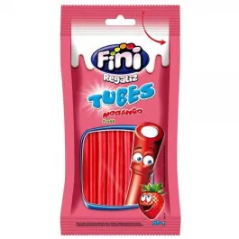 Bala Fini Tubes Morango 80g
