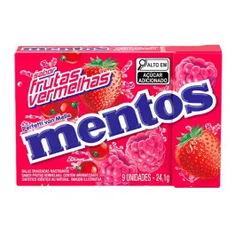 Bala Mentos Frutas Vermelhas 24,1g