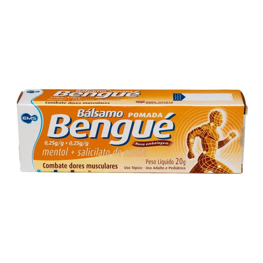 Bálsamo Bengué Pomada 0,25g/g + 0,25g/g Pomada de Uso Dermatológico 20g