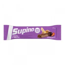 Barra de Frutas Supino Banana e Ameixa Cobertura de Chocolate 24g