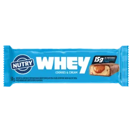 Barra de Proteína Nutry Whey Cookies e Cream 50g