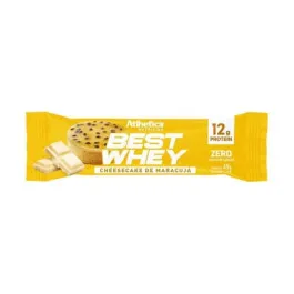 Barra de Proteina - Best Whey Bar - 12g de Proteina - Sabor Cheesecake de Maracujá 49g - Atlhetica Nutrition