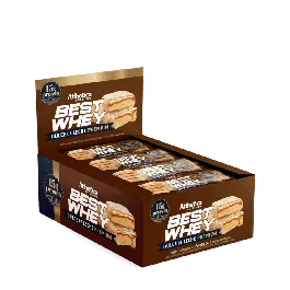 Barra de Proteina - Best Whey Bar - 15g de Proteina - Sabor Doce de Leite Premium 62g - 1 Unidade - Atlhetica Nutrition
