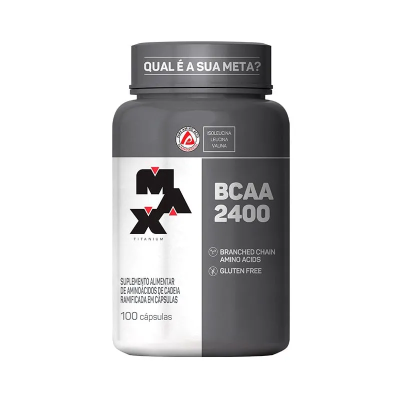 BCAA 2400 Max Titanium 100 Cápsulas