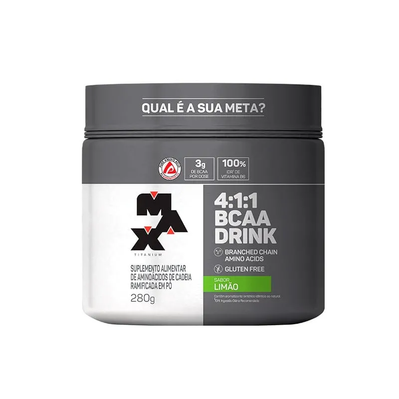 BCAA 4:1:1 Drink 280g Limão Max Titanium