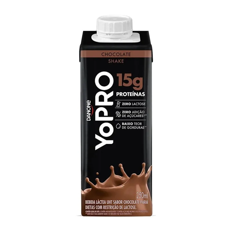 Bebida Láctea UHT Sabor Chocolate Zero Lactose 15g YoPRO 250ml