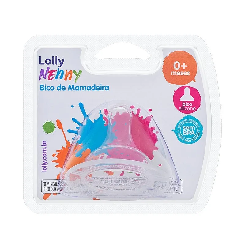 Bico de Mamadeira Essence Super Lolly Redondo Silicone 1Un