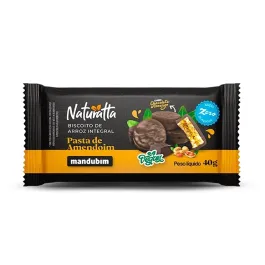 Biscoito de Arroz Naturatta Integral Chocolate Amargo 40g