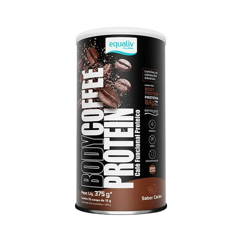 Bodycoffee Protein Equaliv Café Funcional Sabor Cacau 375g