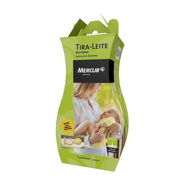 Bomba Tira Leite Mercur Cor Amarela