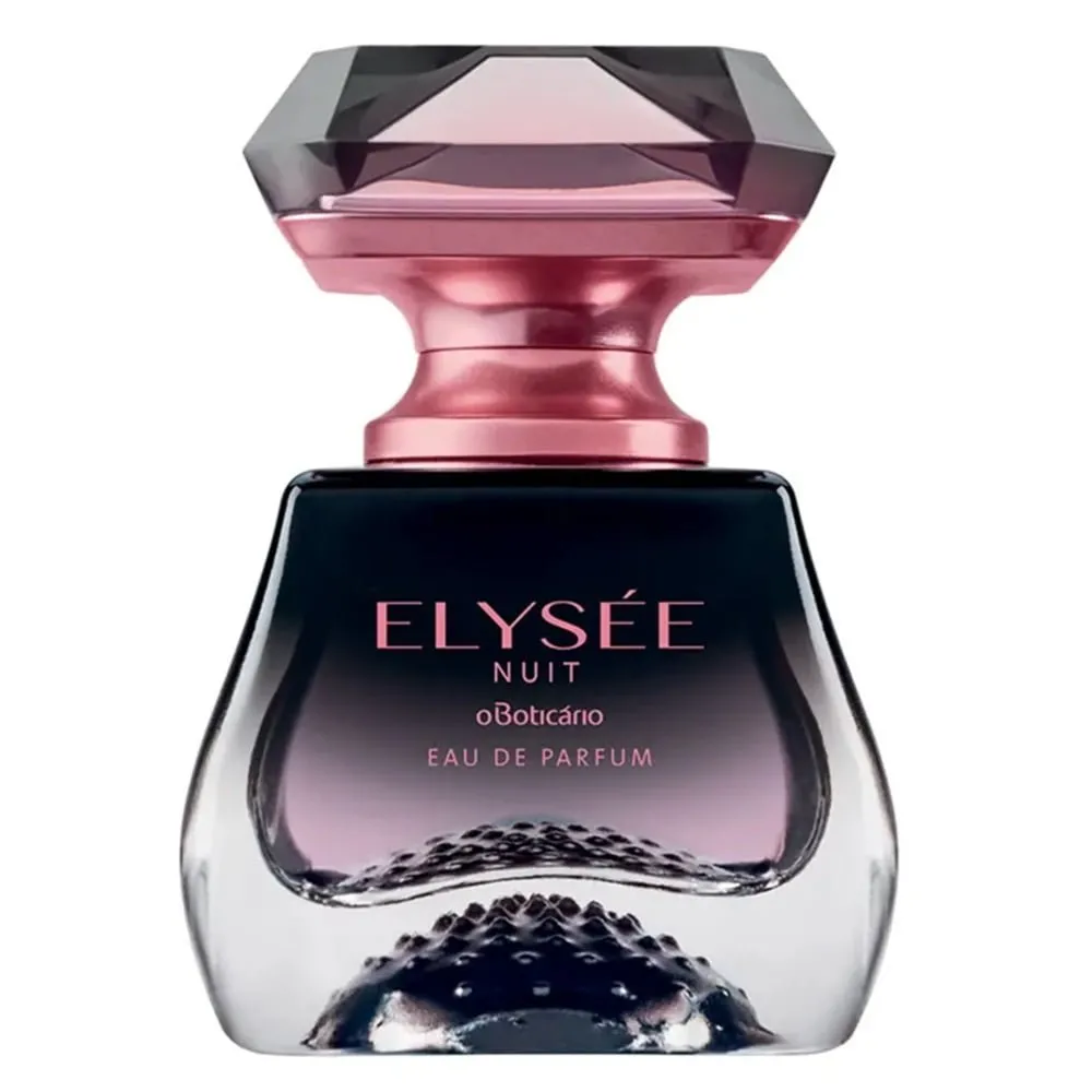 Elysée NUIT Eau de Parfum O Boticário 50mldo site do fabricante:Elysée Nuit Eau de Parfum 50mlElysee Nuit Eau de Parfum exala ousadia em todos os sentidos. Seu ar moderno mistura a sofisticação do chypre com a jovialidade do gourmand, criando uma fragrânci