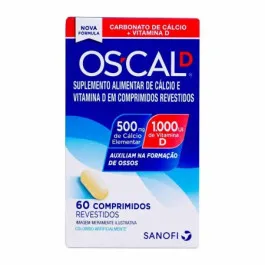 OsCal D 1.000UI + 500mg - 60 Comprimidos