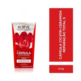 Creme de Tratamento Elseve Elseve Reparação Total 15g Cápsula Cicatri-Ceramida - 3 Unidades 15g cada - L'Oréal Paris