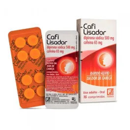 Cafilisador 500mg + 65mg - 16 Comprimidos