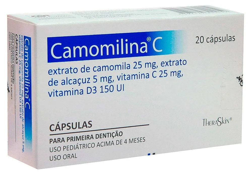 Camomilina C Theraskin com 20 cápsulas