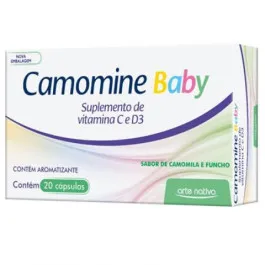 Vitamina C Infantil - Camomine Baby 20 Cápsulas