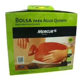 Bolsa para Água Quente Mercur Bordô Média 1,4 Litros - 1 Unidade
