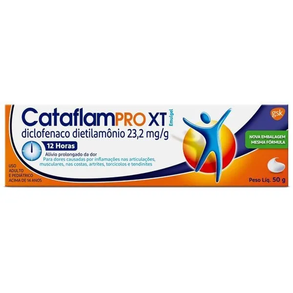 Cataflampro XT Emulgel 232mg/g bisnaga com 50g