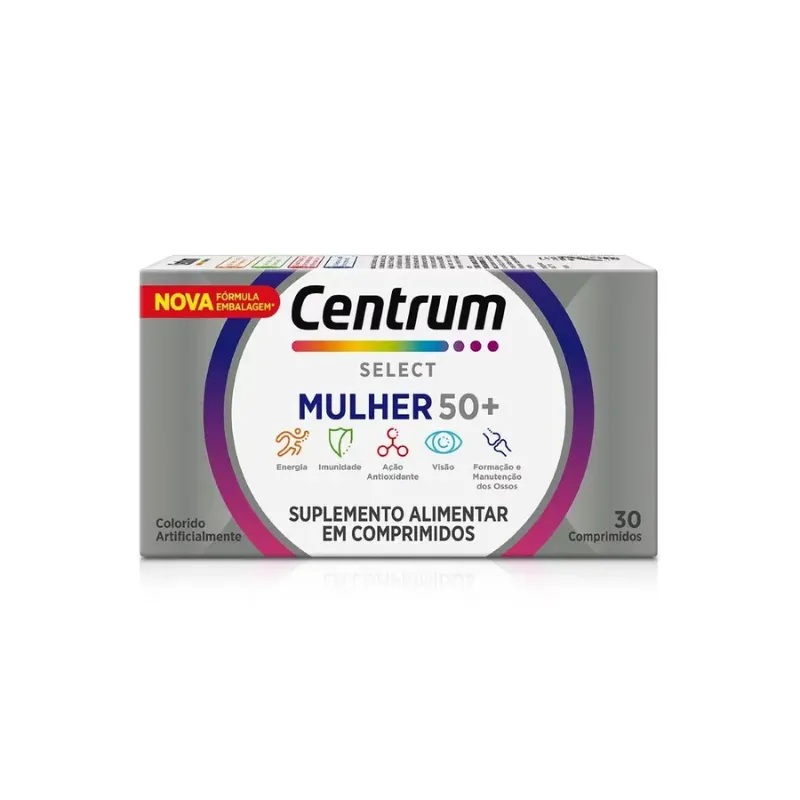 Suplemento Alimentar Centrum Select Mulher 50+ 30 Comprimidos